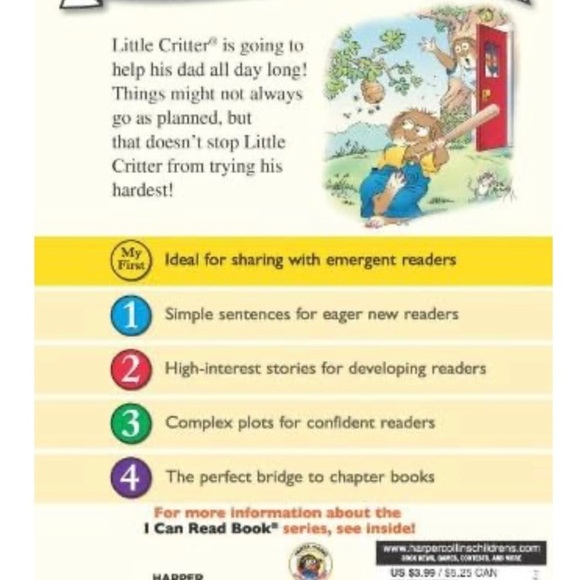 Mercer Mayer book
Little Critter: Just Helping My Dad (My First I Can Read) - Picture 2 of 2